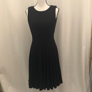 Calvin Klein black pleated dress size 4